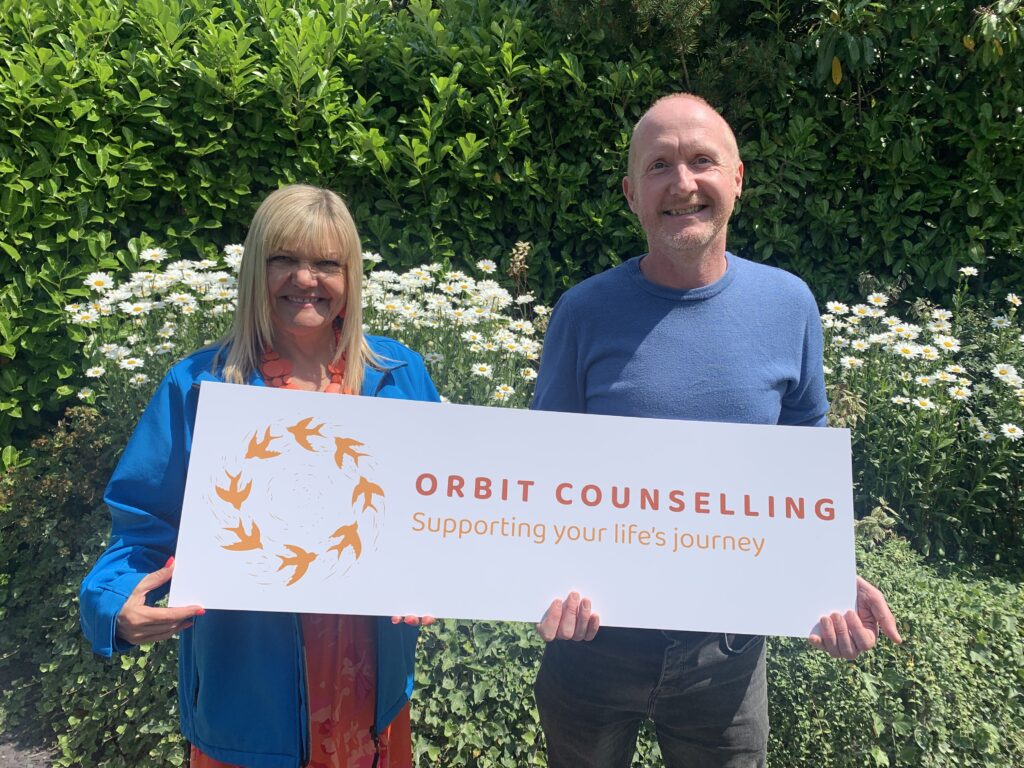 Lou from Lingen Davies with person-centred counsellor Ben Payne